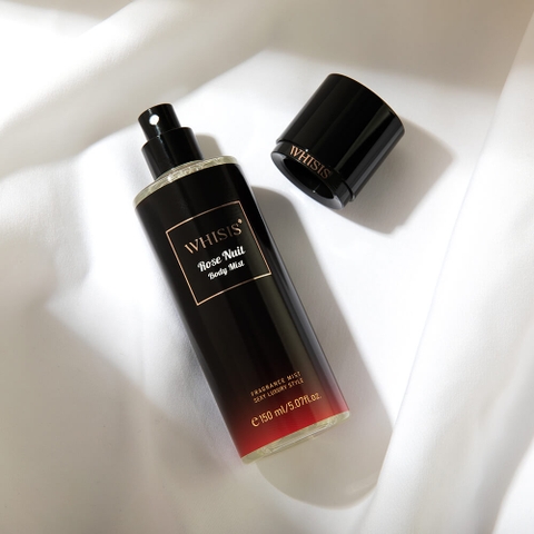 Whisis Rose Nuit Body Mist Xịt Thơm cơ thể hương Hoa Hồng Quyến Rũ.