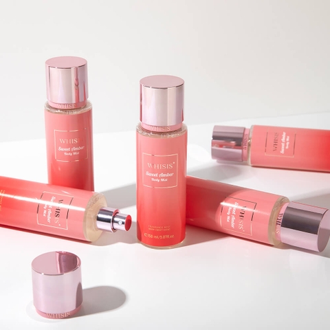 Whisis Sweet Amber Body Mist Xịt Thơm cơ thể hương Hổ Phách Ngọt Ngào.