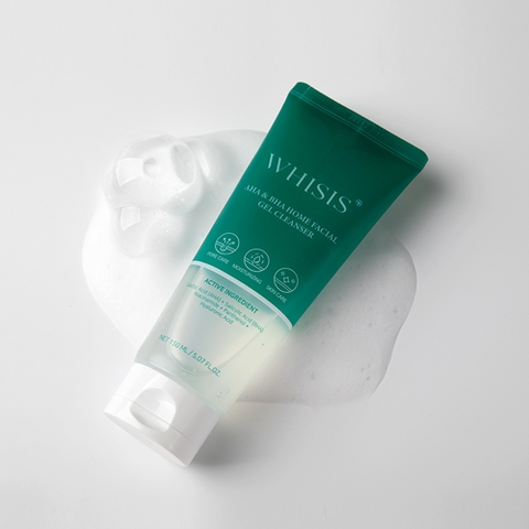 WHISIS AHA & BHA Home Facial Gel Cleanser Gel Rửa Mặt WHISIS AHA & BHA
