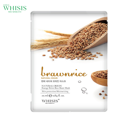 Whisis Nature Origin Energy Brownrice Sheet Mask Mặt Nạ Gạo Lứt Nature Origin Energy