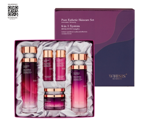 WHISIS Pure Esthetic Skincare Set Set Dưỡng Da Công Thức Thẩm Mỹ Chăm Sóc Da Chuyên Sâu