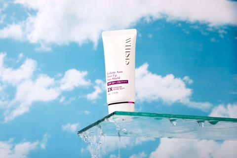 Whisis Esthetic Aura Tone-Up Sun Shield Kem chống nắng dưỡng sáng Whisis Aura Tone-Up ( Exosome Biome 365™)