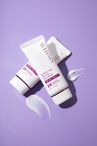 Whisis Esthetic Aura Tone-Up Sun Shield Kem chống nắng dưỡng sáng Whisis Aura Tone-Up ( Exosome Biome 365™)