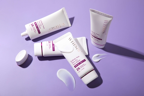 Whisis Esthetic Aura Tone-Up Sun Shield Kem chống nắng dưỡng sáng Whisis Aura Tone-Up ( Exosome Biome 365™)