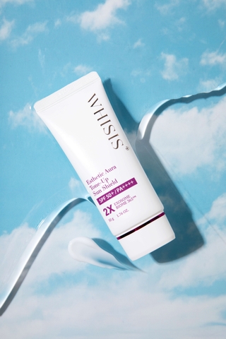 Whisis Esthetic Aura Tone-Up Sun Shield Kem chống nắng dưỡng sáng Whisis Aura Tone-Up ( Exosome Biome 365™)