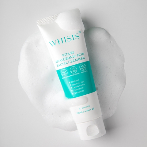 WHISIS Vita B5 Hyaluronic Acid Facial Cleanser Sữa Rửa Mặt WHISIS chứa Vitamin B5 & Hyaluronic Acid