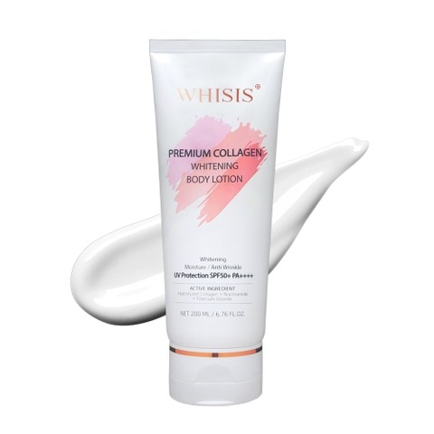 WHISIS PREMIUM  COLLAGEN WHITENING BODY LOTION  Lotion Collagen Dưỡng Trắng - Chống Nắng Body Cao Cấp.