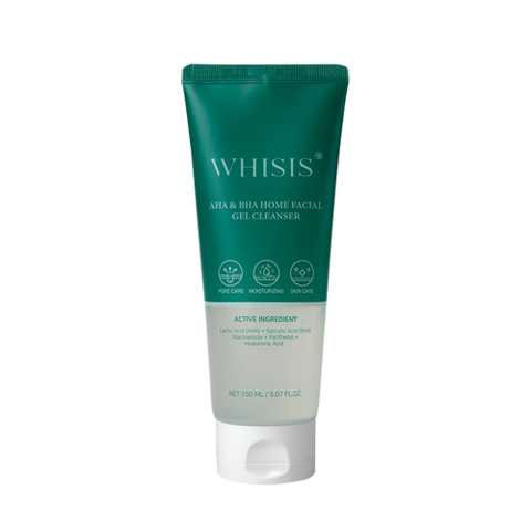 WHISIS AHA & BHA Home Facial Gel Cleanser Gel Rửa Mặt WHISIS AHA & BHA