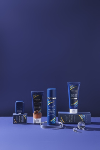 Whisis For Men Boss New Blue Homme Perfect All-in-One Cleansing  SỮA RỬA MẶT NAM DÀNH CHO DA MỤN