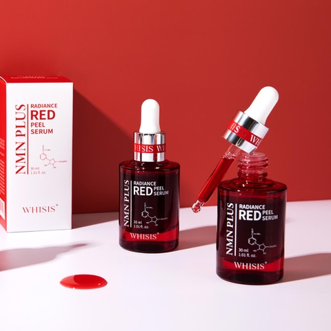 WHISIS NMN Plus  Radiance red peel serum WHISIS Tinh Chất Peel da NMN Plus Radiance