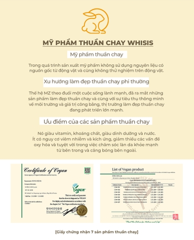 WHISIS So, Derma care vegan ampoule serum Ampoule Serum 2in1 Thuần Chay Whisis