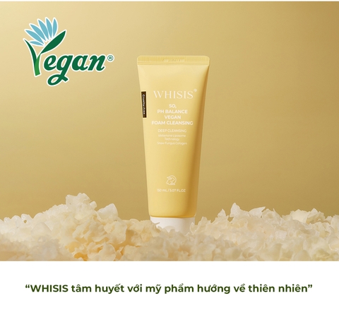 WHISIS So, PH balance vegan foam cleansing) Sữa rửa mặt thuần chay cân bằng pH