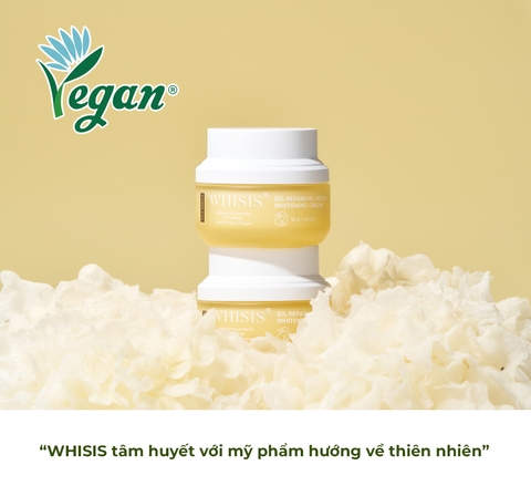 WHISIS So, Repairing vegan whitening Cream Kem Dưỡng Trắng Thuần Chay Whisis