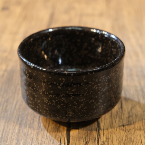 Chawan - Bát đánh matcha giọt dầu (triện ký đáy) Lỗi