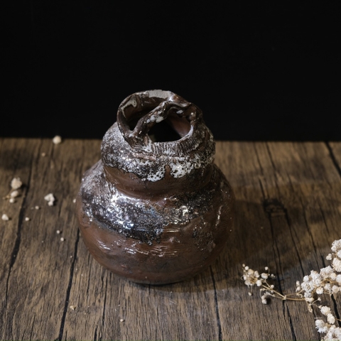 Bình hoa hồ lô mộc cốt nặng (lỗi sứt miệng)