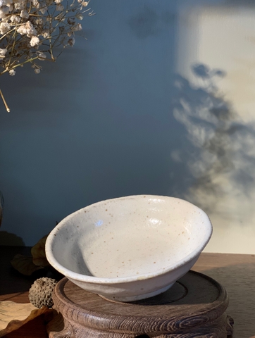 Đĩa chấm mộc men  sữa chấm tiêu