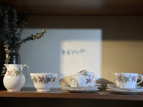 Hũ đường trà chiều sứ xương cao cấp của Anh Quốc Wedgwood- BST Ivy House - Hàng Sưu Tầm