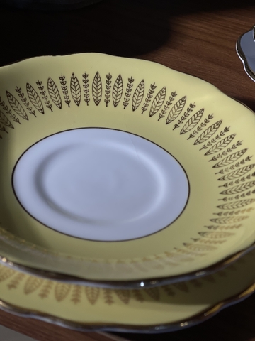 Set Trio trà chiều sứ xương cao cấp Anh quốc Colclough - hàng sưu tầm S