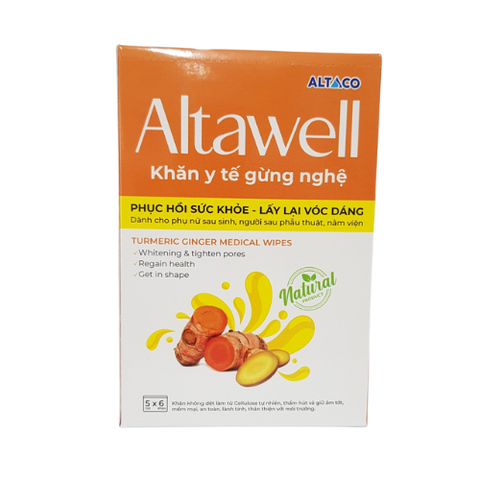 Khăn y tế gừng nghệ Altawell