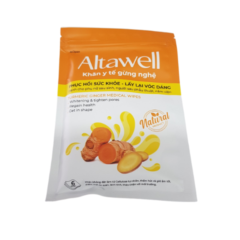 Khăn y tế gừng nghệ Altawell