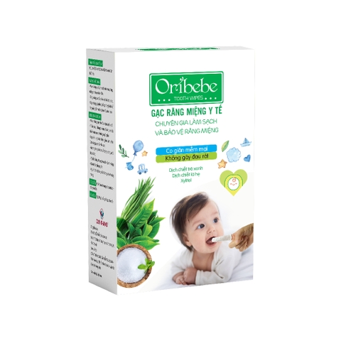 Gạc rơ lưỡi Oribebe hộp 30 gói