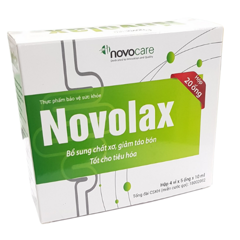 Novolax - bổ sung chất xơ, hỗ trợ táo bón, giúp dễ tiêu hoá