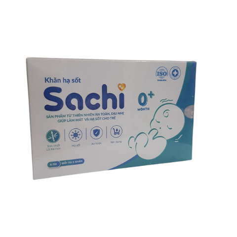 Khăn lau hạ sốt Sachi 0+