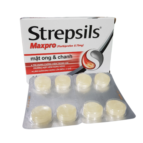 Strepsils Maxpro mật ong và chanh h/24 viên