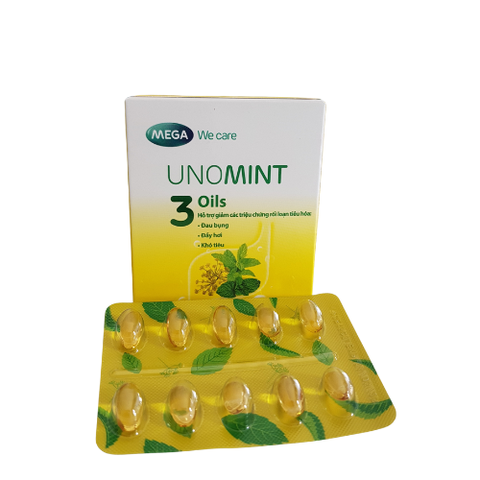 Unomint - hỗ trợ giảm các triệu chứng đau bụng, đầy hơi, khó tiêu