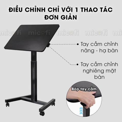 Bàn Nâng Hạ Di Động Micofi Gập Gọn