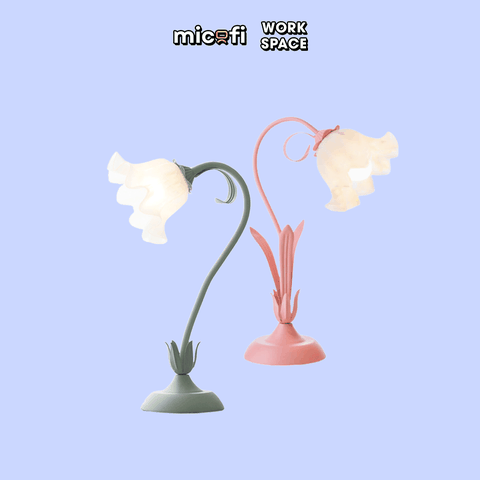Đèn LED Bàn Học Micofi Trang Trí Phòng Ngủ Đọc Sách Để Bàn, Đèn Ngủ Hoa Decor Phòng Khách Quán Cà Phê Nhiều Màu Decor