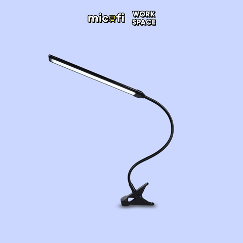 Đèn LED Bàn Học Micofi Đọc Sách Kẹp Bàn Làm Việc USB Cắm Điện, Đèn Kẹp Sách 3 Màu Chống Cận Xoay 360 Độ Chỉnh Độ Sáng