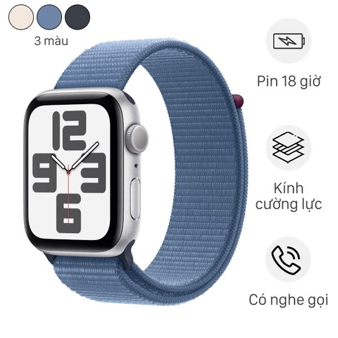 Apple Watch SE 2023 GPS 40mm Viền Nhôm Dây Vải - Chính hãng VN/A