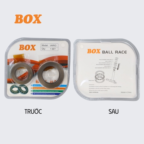 Bộ Chén Cổ BOX Cho Xe Honda – Thép Nhiệt Luyện Siêu Cứng, Chống Rơ, Chống Kêu – Bảo Hành Chính Hãng 12 Tháng