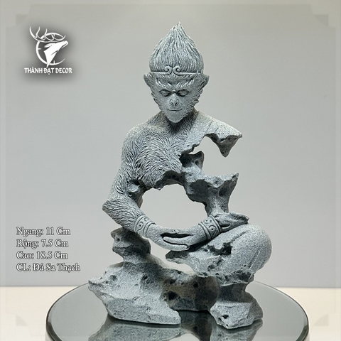 Tượng Tôn Ngộ Không Bằng Đá Sa Thạch , Đấu Chiến Thắng Phật , Tề Thiên Đại Thánh Trang Trí Tiểu Cảnh