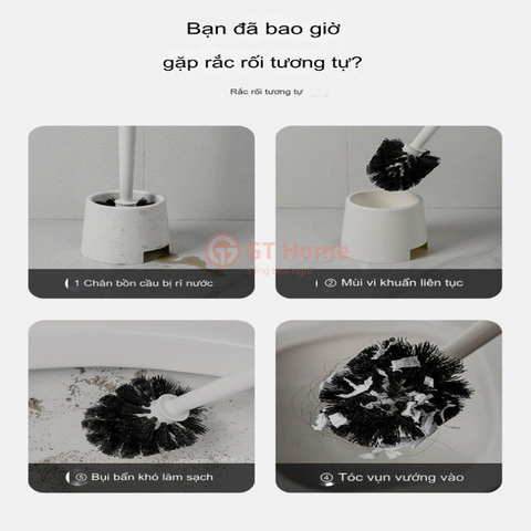 Bộ chổi cọ nhà vệ sinh + 8 miếng dùng 1 lần