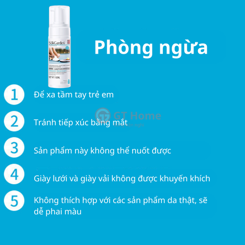 Chai xịt bọt tuyết giặt khô giày Suk Garden