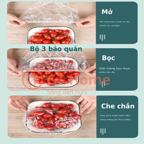 100 Màng thun gấu bọc thực phẩm