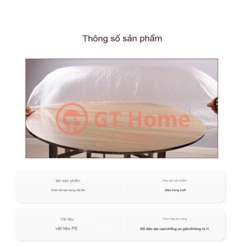 Khăn thun trải bàn dùng 1 lần