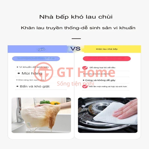 Khăn ướt lau bếp 80 tờ