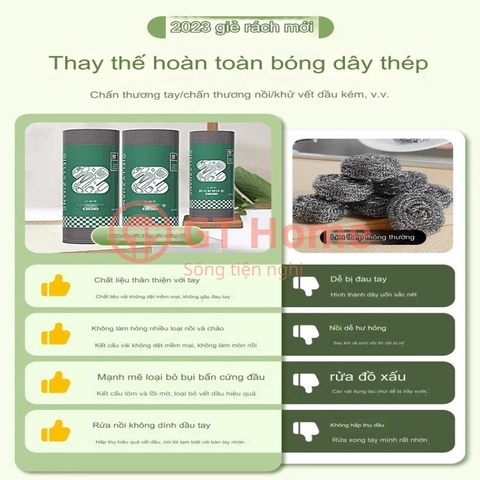 Cuộn khăn lau bếp đa năng 25 miếng