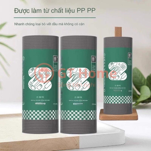 Cuộn khăn lau bếp đa năng 25 miếng