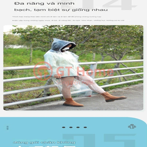 Áo mưa mini bỏ bóp siêu gọn
