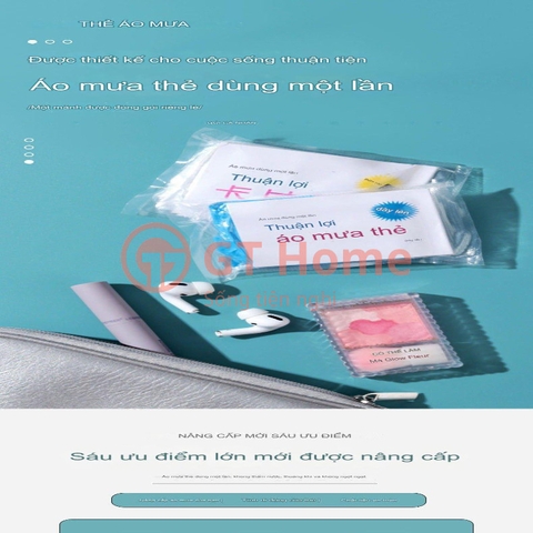 Áo mưa mini bỏ bóp siêu gọn