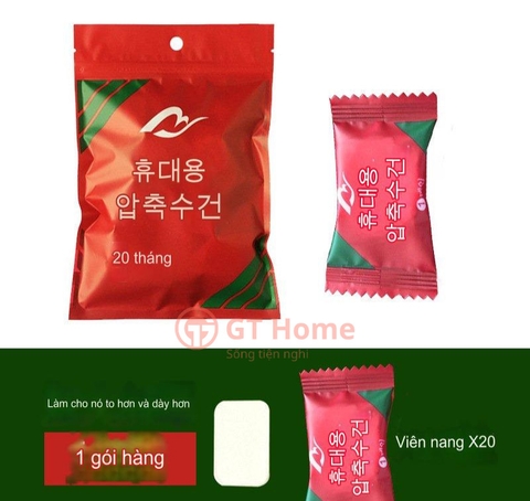 Khăn tắm nén dùng 1 lần