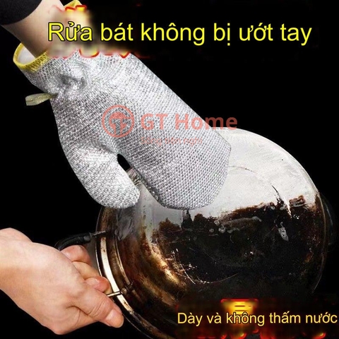 Găng tay bạc rửa chén đa năng