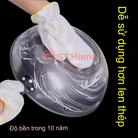 Găng tay bạc rửa chén đa năng