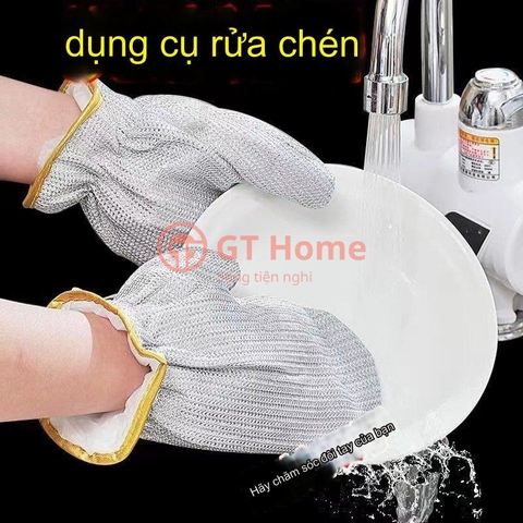 Găng tay bạc rửa chén đa năng