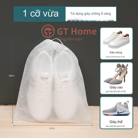 Túi đựng giày chống bụi có dây rút