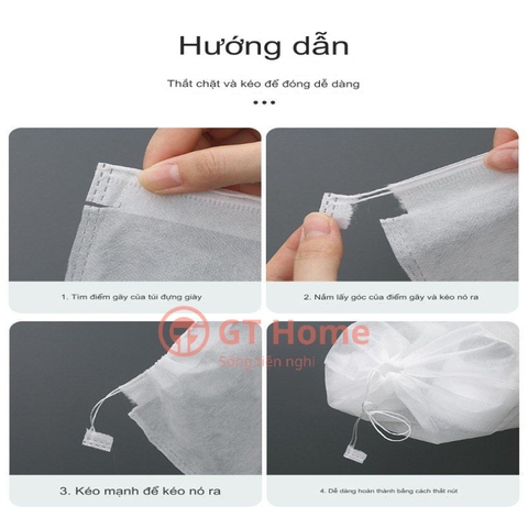 Túi đựng giày chống bụi có dây rút